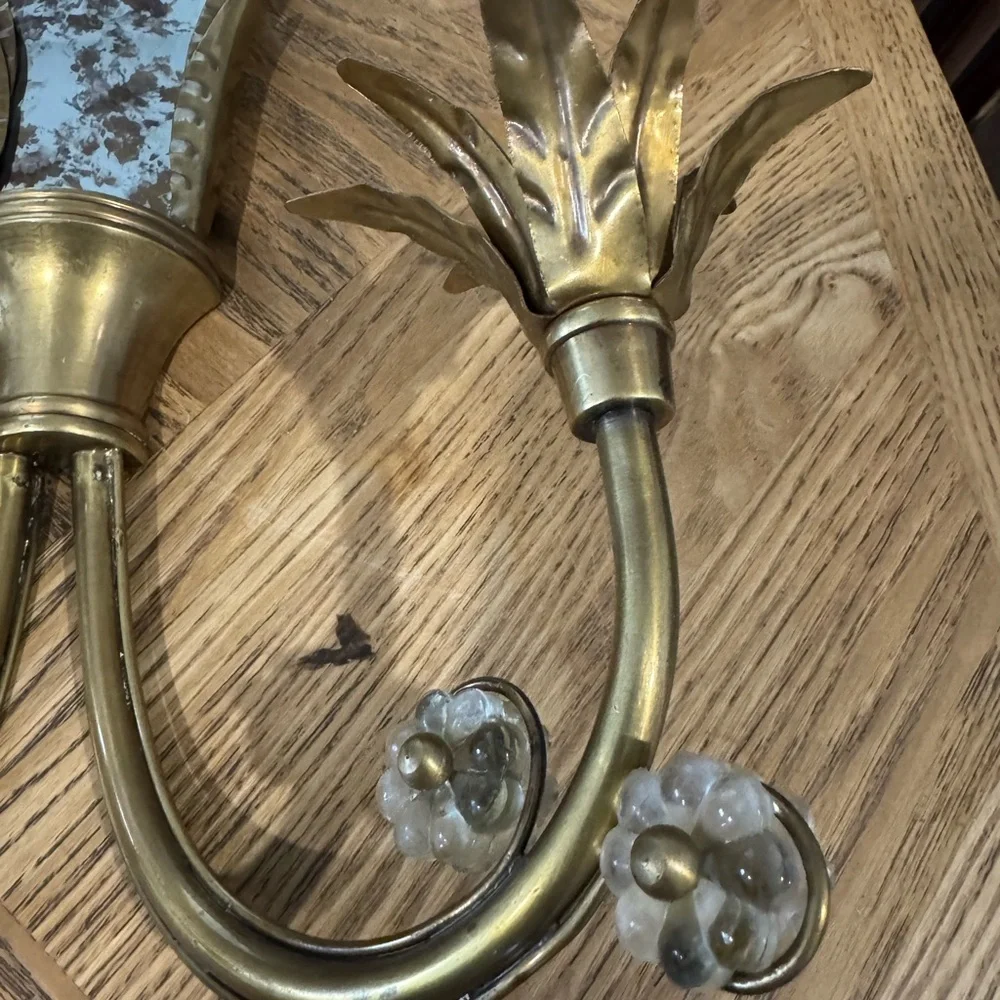 Vintage Brass Wall Sconces